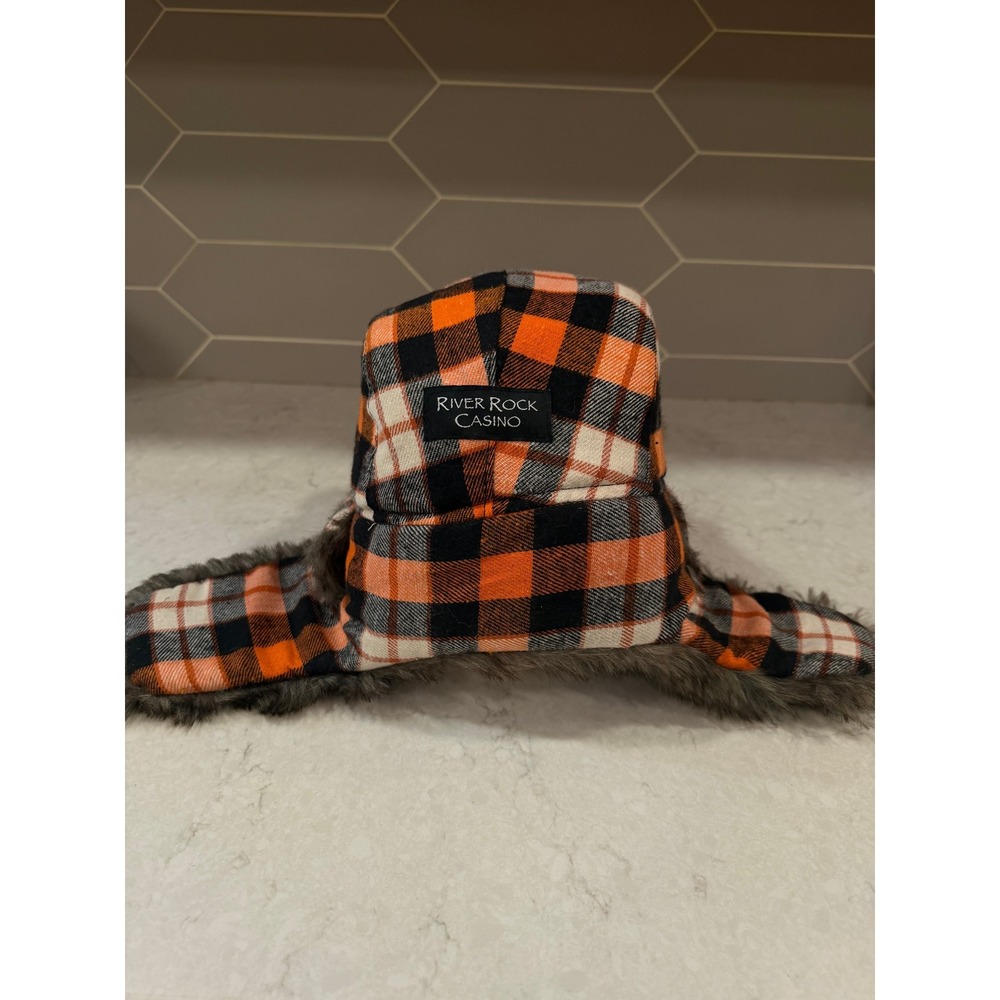 San Francisco Giants 2017 SGA River Rock Casino Plaid Trapper Hat SF Logo - Picture 3 of 8